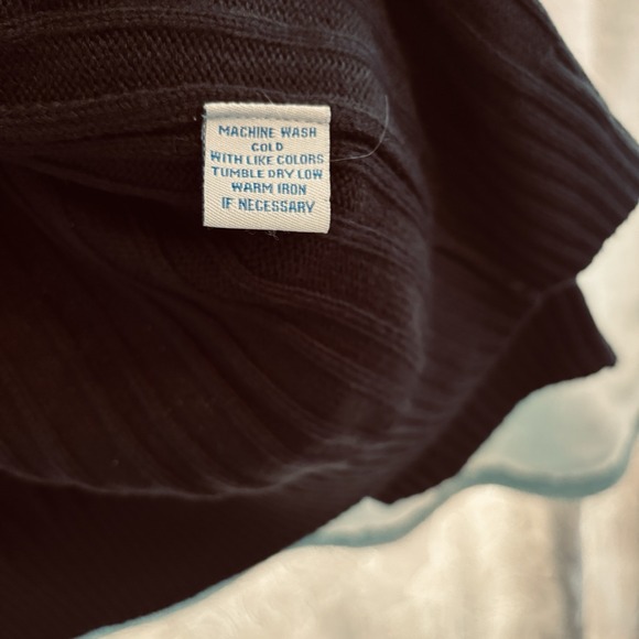 Vintage Oleg Cassini Zippered SWEATER Men's Size XXL Black Raime Acrylic - Picture 6 of 10